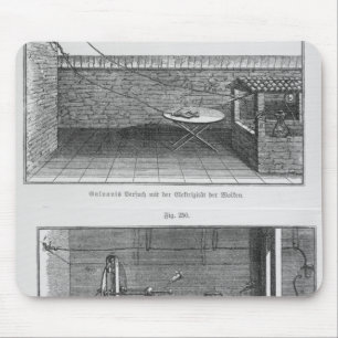 Experiment on frogs by Louis Galvani Mouse Pad