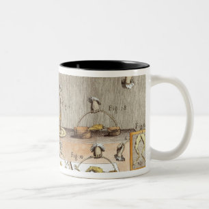 Experiment on frogs Two-Tone coffee mug