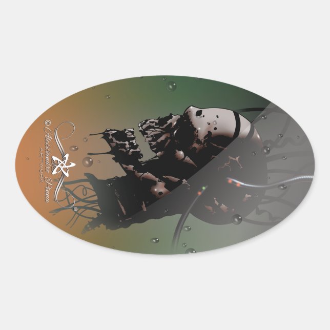 EXPERIMENT OVAL STICKER (Front)