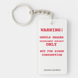 Experiment Subject Keychain