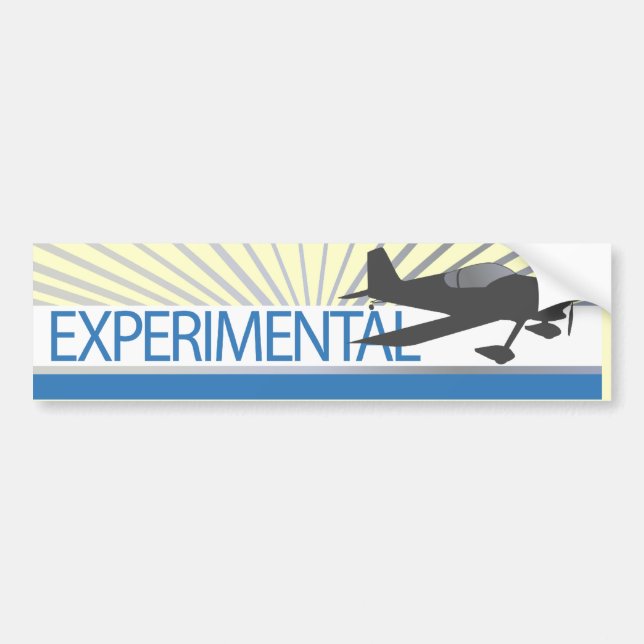 Experimental Aircraft Bumper Sticker (Front)