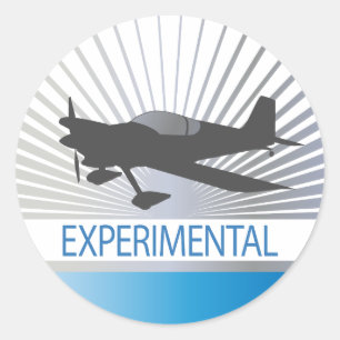 Experimental Aircraft Classic Round Sticker