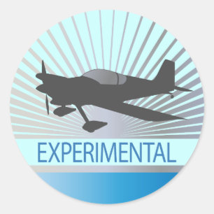 Experimental Aircraft Classic Round Sticker