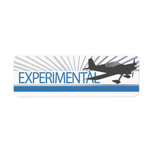 Experimental Aircraft Return Address Label (Front)