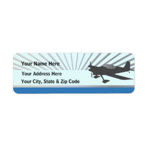 Experimental Aircraft Return Address Label