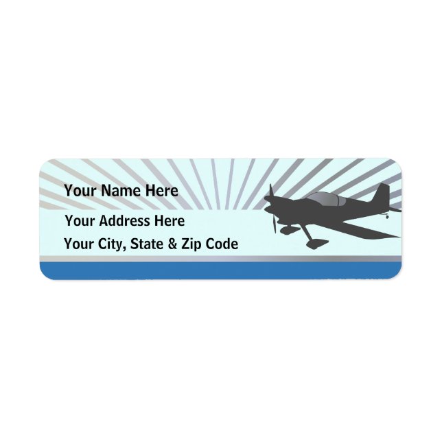 Experimental Aircraft Return Address Label (Front)