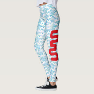 EXPERIMENTAL LOVE USA FLAG STARS BY MASANSER LEGGINGS