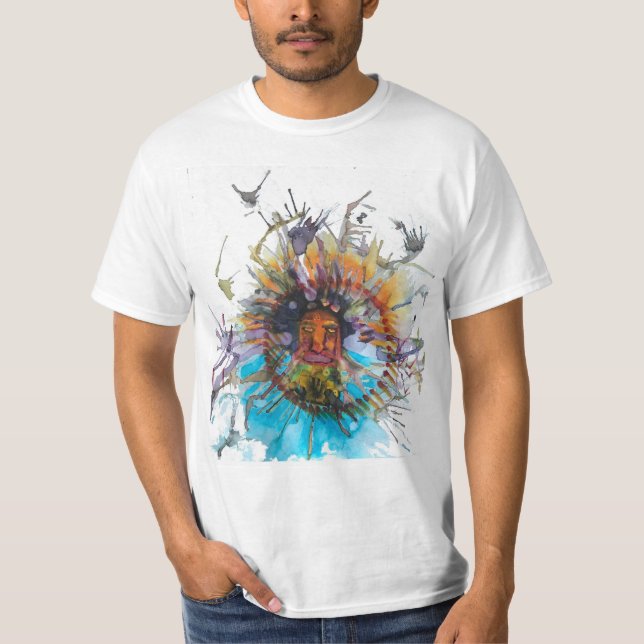 Experimental Watercolor Art T-Shirt (Front)