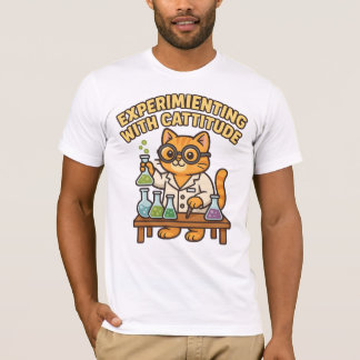 Experimenting with Cattitude – Lab Cat T-Shirt