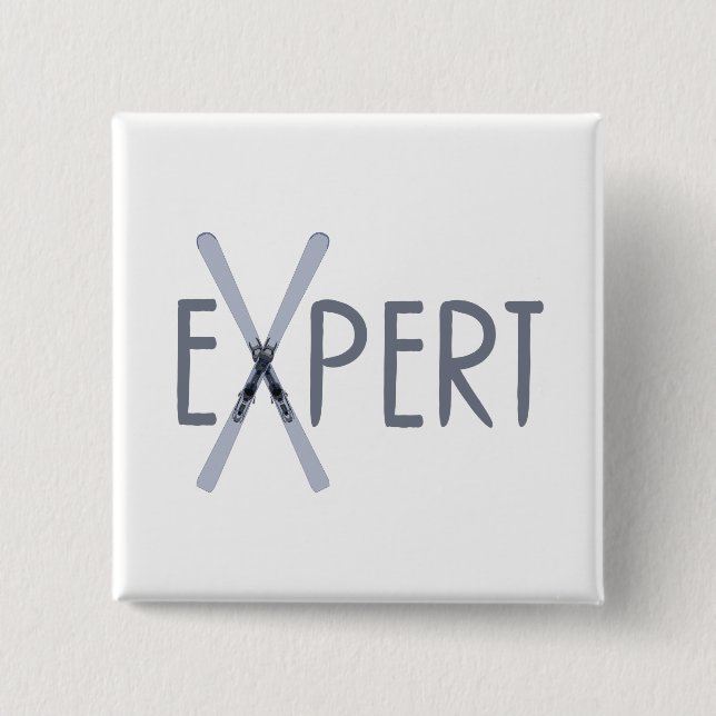 Expert 15 Cm Square Badge (Front)