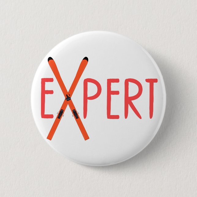 Expert 6 Cm Round Badge (Front)