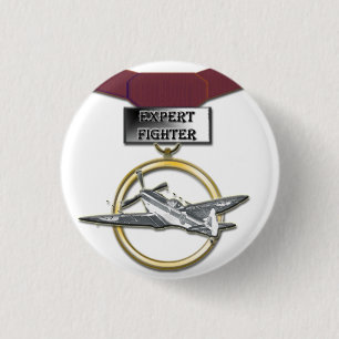 Expert Fighter medal button