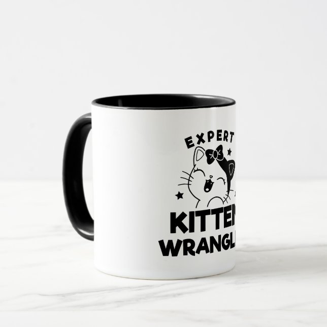 EXPERT KITTEN WRANGLER MUG (Front Left)
