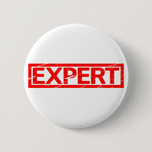 Expert Stamp 6 Cm Round Badge