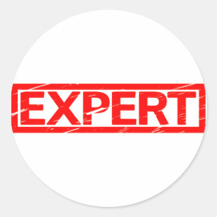 Expert Stamp Classic Round Sticker