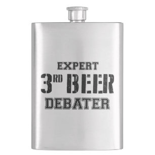 Expert Third Beer Debater Hip Flask