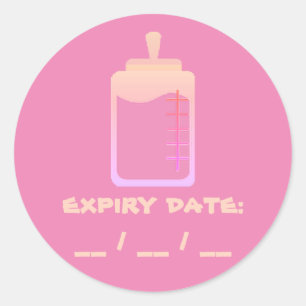 expiry date (use by) sticker
