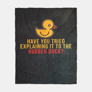 Explain it to Rubber Duck  -  Cute Duck Blanket