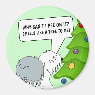 Explain the meaning of Christmas to your dog now! Magnet
