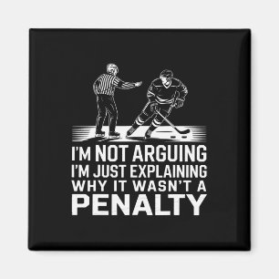 Explaining Why It Wasn't A Penalty I Ice Hockey Pl Magnet
