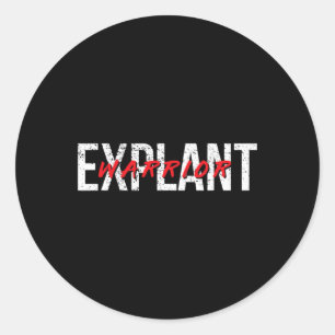 Explant Breast Implant Illness Awareness Cancer Classic Round Sticker
