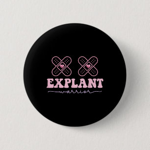 Explant Breast Implant Illness Cancer Awareness Wa 6 Cm Round Badge
