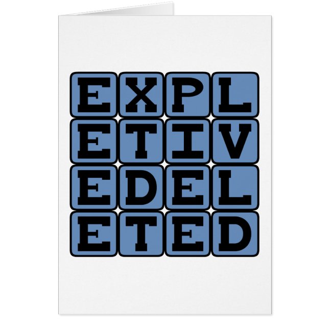 Expletive Deleted, Censorship (Front)