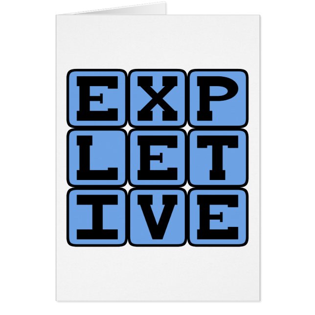 Expletive, Foul Language (Front)