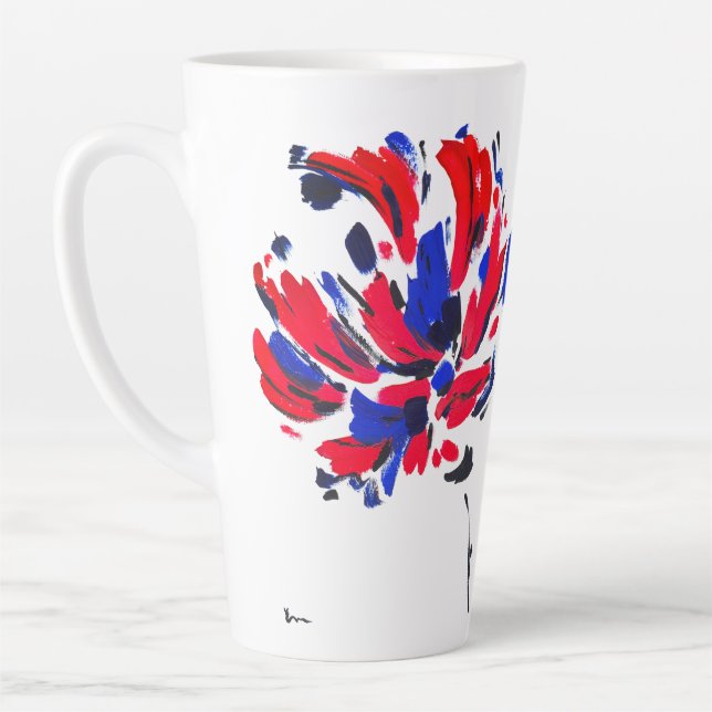 Exploded flower latte mug (Left)