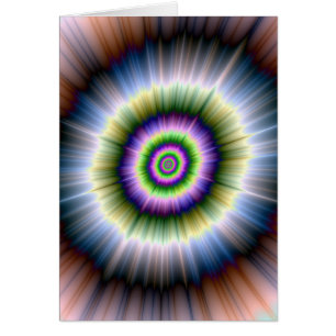Exploding Blue Green and Pink