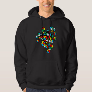 Exploding Competitive Puzzle Cube Speed Cubing Vin Hoodie