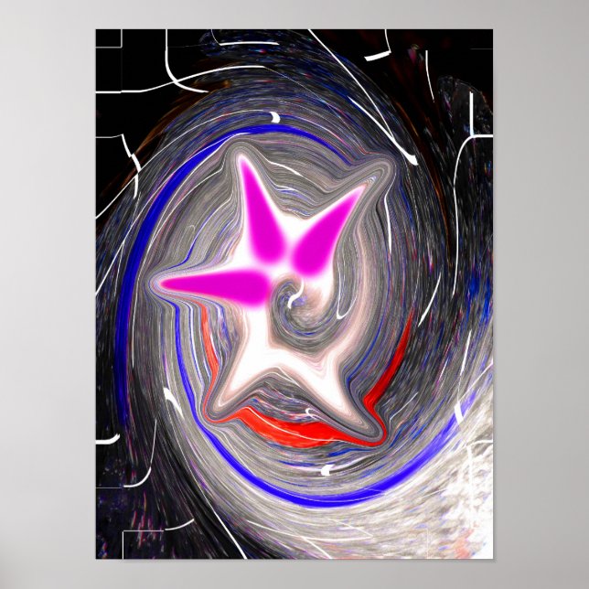 Exploding cosmic bubble poster (Front)