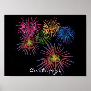 Exploding Fireworks Thunder_Cove Poster