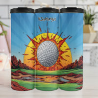 Exploding Golf Ball Sunset