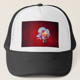 Exploding Lightbulb Trucker Hat
