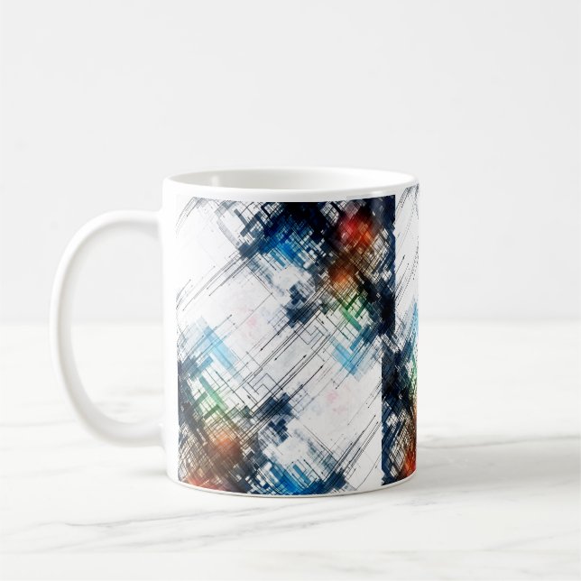 Exploding lines coffee mug (Left)