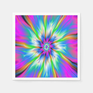 Exploding Palette of Blue and Pink Napkin