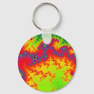 Exploding Rainbow Key Ring