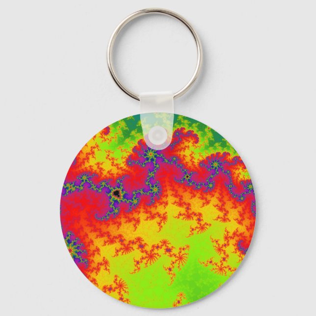 Exploding Rainbow Key Ring (Front)
