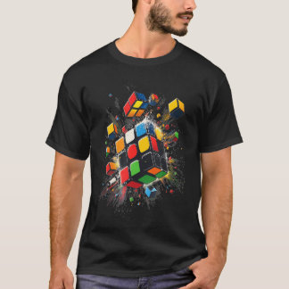 Exploding Speed Cube Puzzle - Melting Cube Series T-Shirt