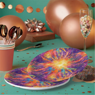 Exploding Star Paper Plate