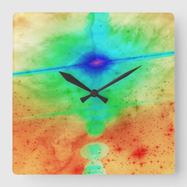 Exploding Star Wall Clock (Front)