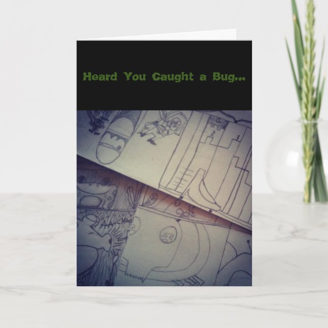 "ExploraStory Sketches" Get Well Card (Front)