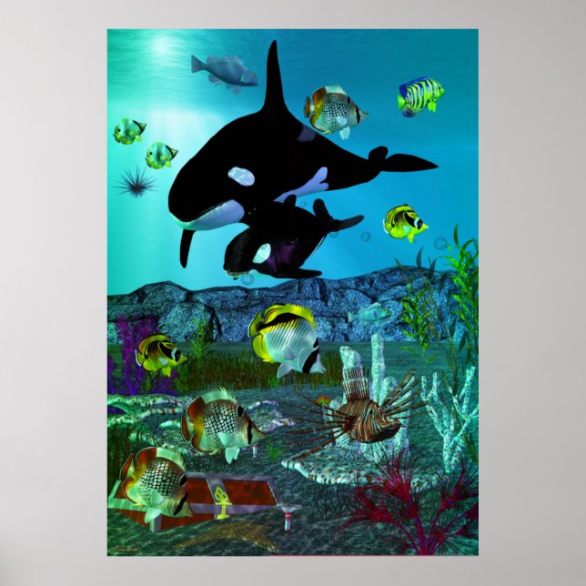 Exploration 3D Aquarium ORCA Poster (Front)