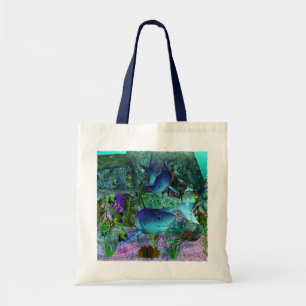 Exploration 3D Sharks Tote Bag