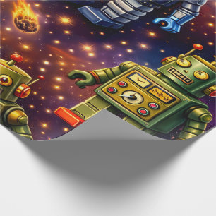 Exploration cosmic art wrapping paper