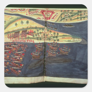 Exploration map of Surat Square Sticker