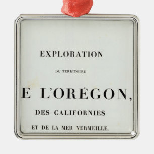 Exploration of Oregon 3 Metal Ornament