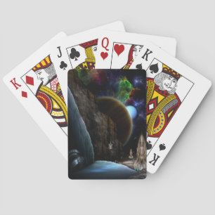 Exploration Of Space Fractal Art Playing Cards