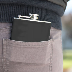 Explore a Captivating Black and White Photo  Hip Flask